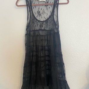 Molly Green black lace top